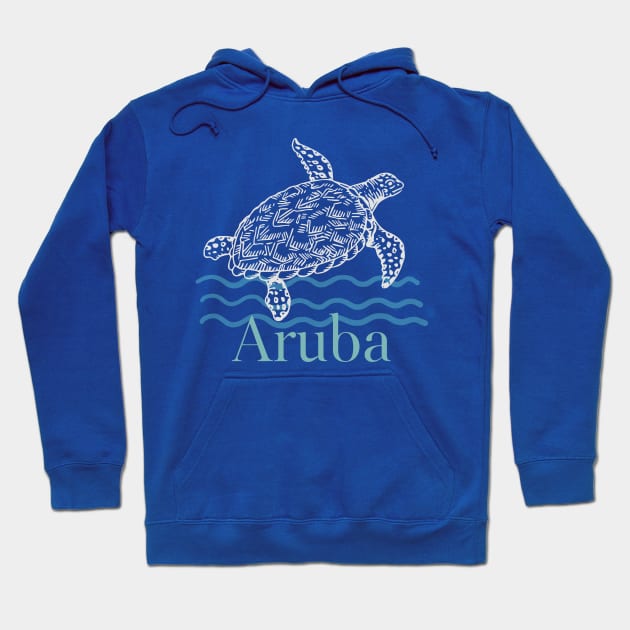 Aruba Sea Turtle Hoodie by Pine Hill Goods